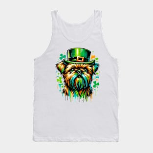 Brussels Griffon Celebrates Vibrant Saint Patrick's Day Tank Top